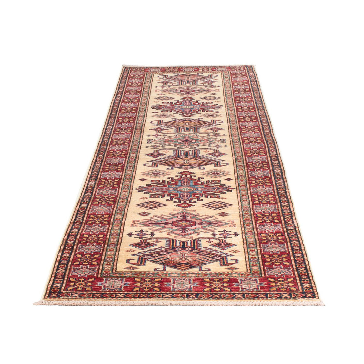 Tapis de couloir Tapis Ziegler - Kazak - 296 x 80 cm - beige