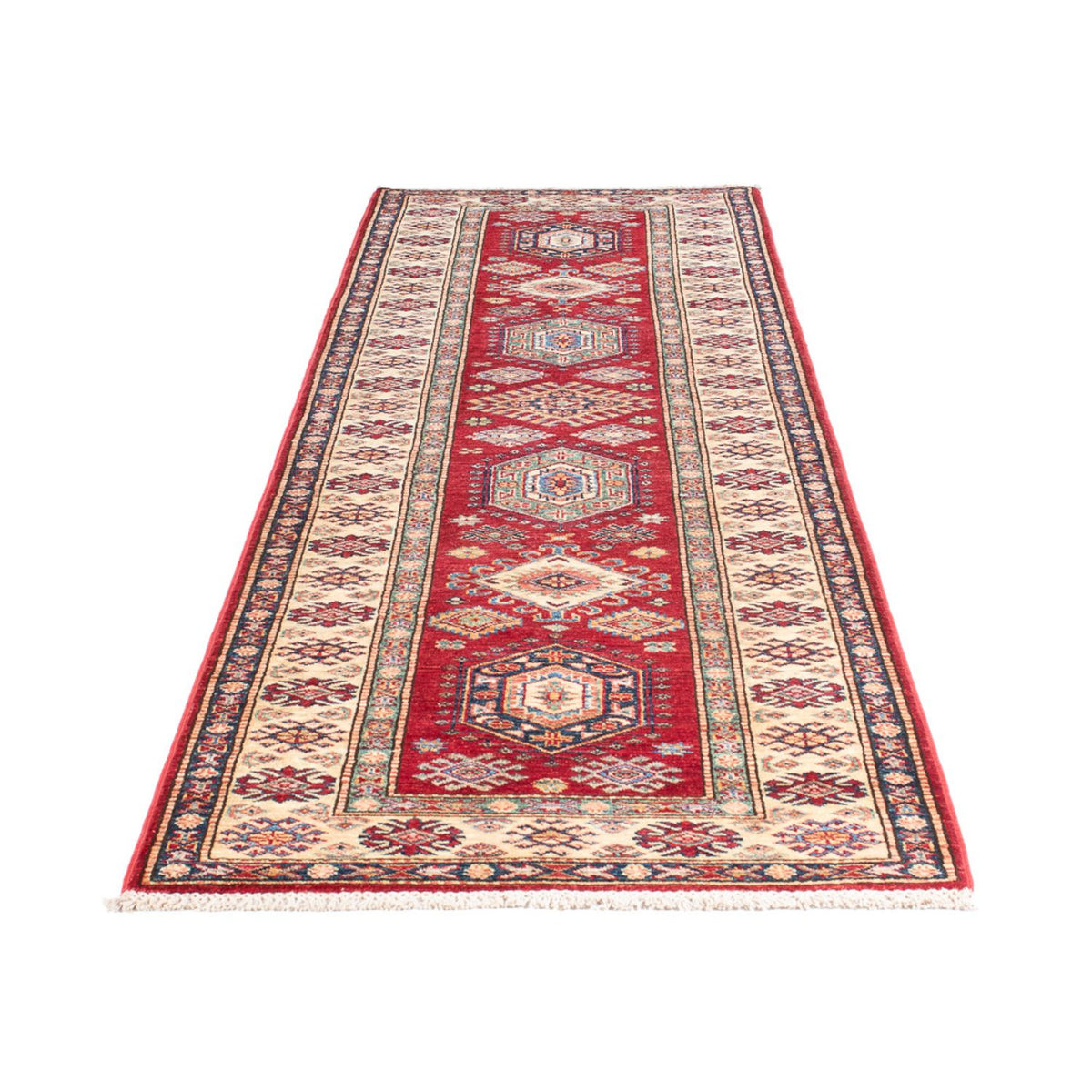 Tapis de couloir Tapis Ziegler - Kazak - 300 x 80 cm - rouge