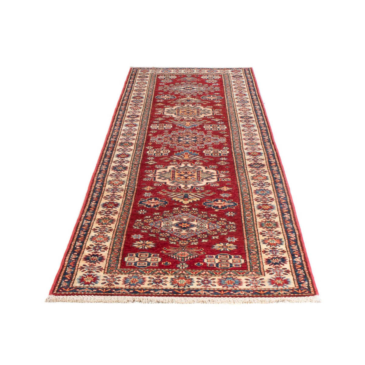 Tapis de couloir Tapis Ziegler - Kazak - 302 x 79 cm - rouge