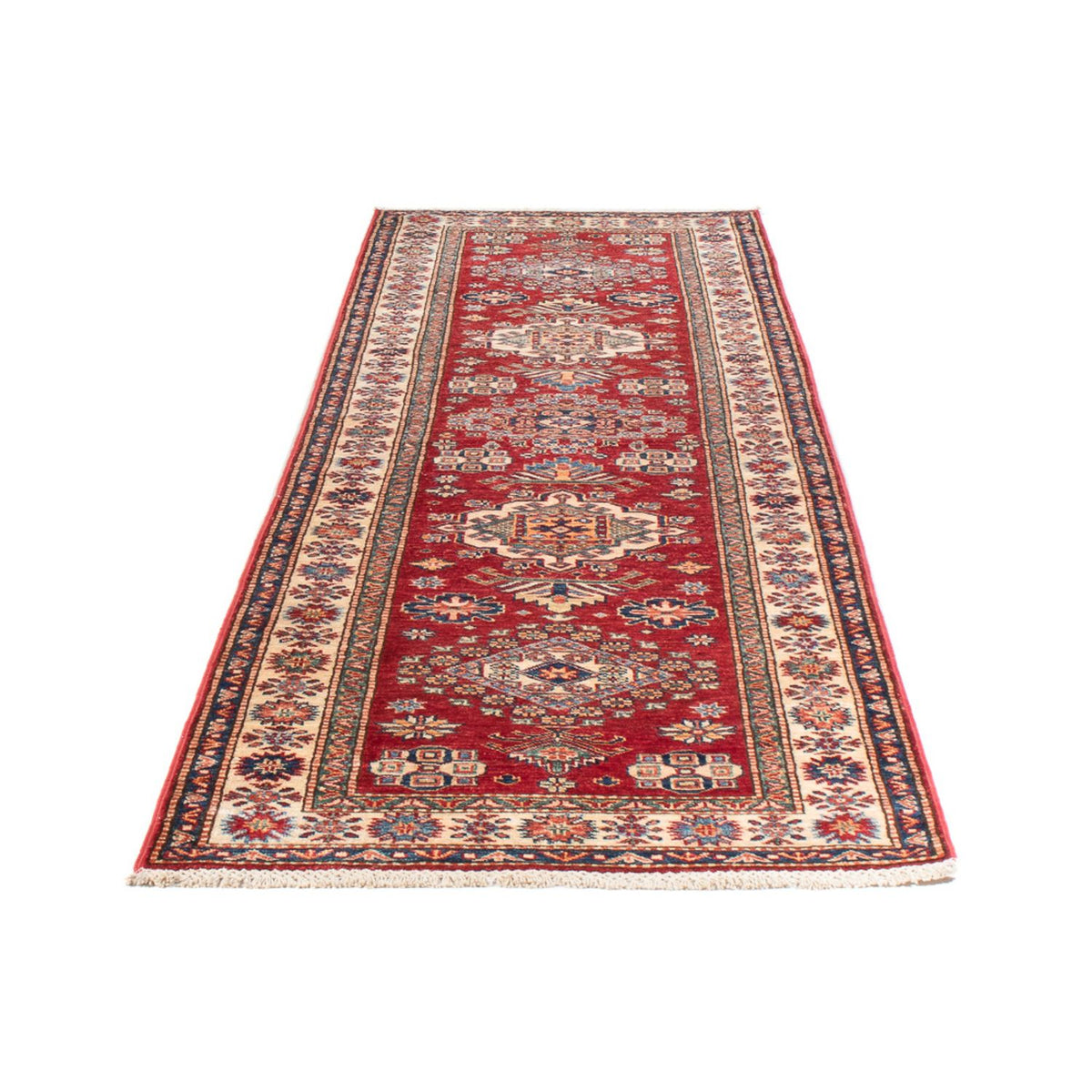 Tapis de couloir Tapis Ziegler - Kazak - 302 x 80 cm - rouge