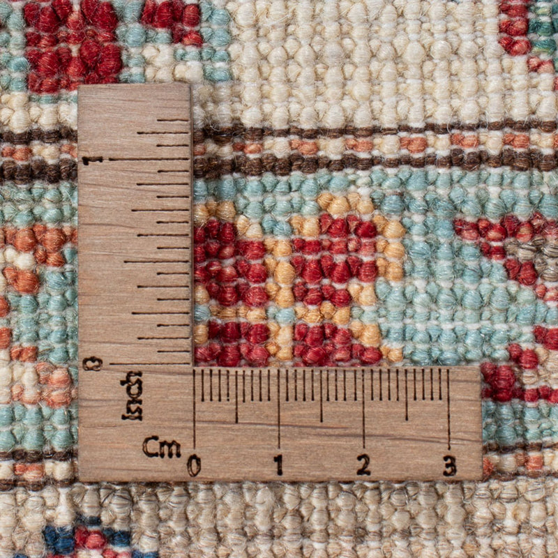 Tapis de couloir Tapis Ziegler - Kazak - 305 x 83 cm - gris clair