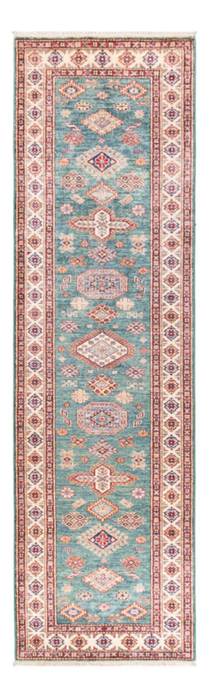 Tapis de couloir Tapis Ziegler - Kazak - 302 x 83 cm - turquoise
