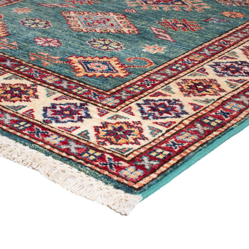 Tapis de couloir Tapis Ziegler - Kazak - 302 x 83 cm - turquoise
