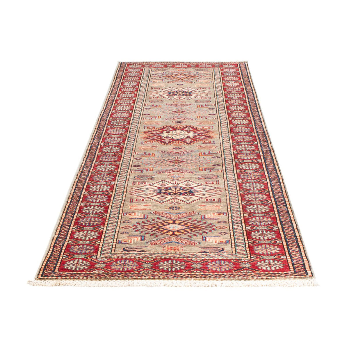 Tapis de couloir Tapis Ziegler - Kazak - 293 x 81 cm - beige foncé