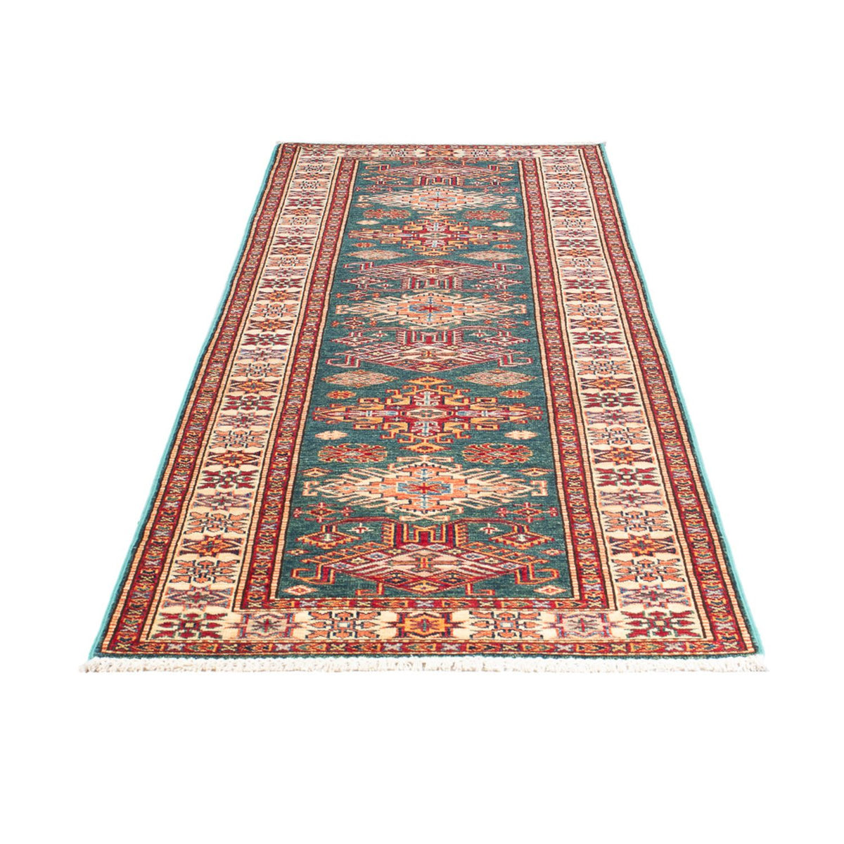 Tapis de couloir Tapis Ziegler - Kazak - 298 x 82 cm - multicolore