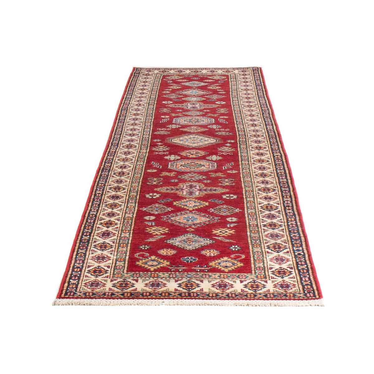 Tapis de couloir Tapis Ziegler - Kazak - 299 x 78 cm - rouge