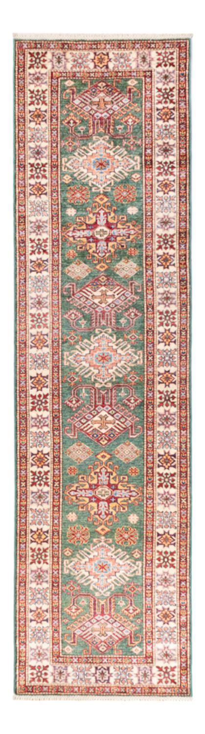 Tapis de couloir Tapis Ziegler - Kazak - 297 x 80 cm - vert