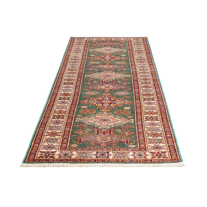 Tapis de couloir Tapis Ziegler - Kazak - 297 x 80 cm - vert