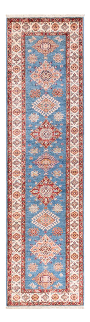 Tapis de couloir Tapis Ziegler - Kazak - 305 x 79 cm - bleu