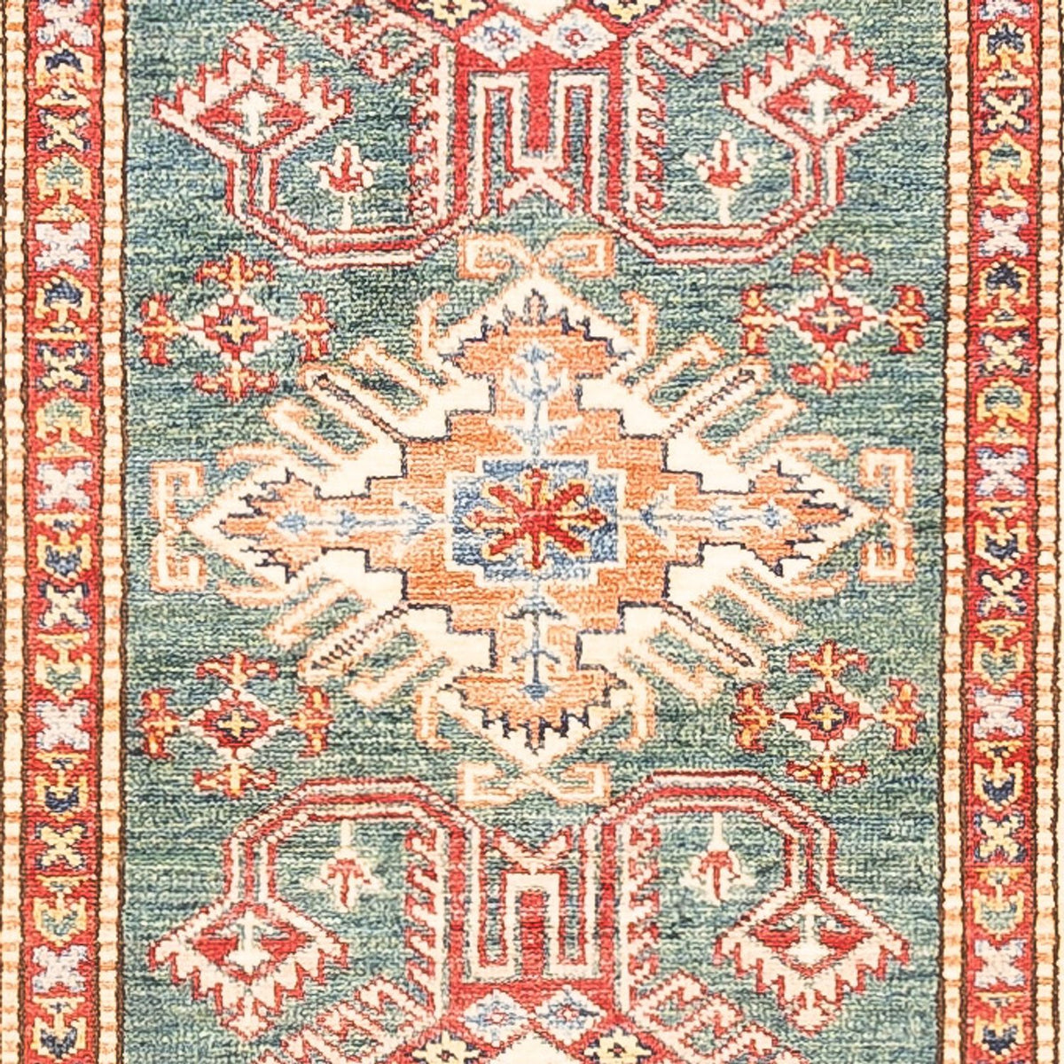 Tapis de couloir Tapis Ziegler - Kazak - 297 x 78 cm - vert