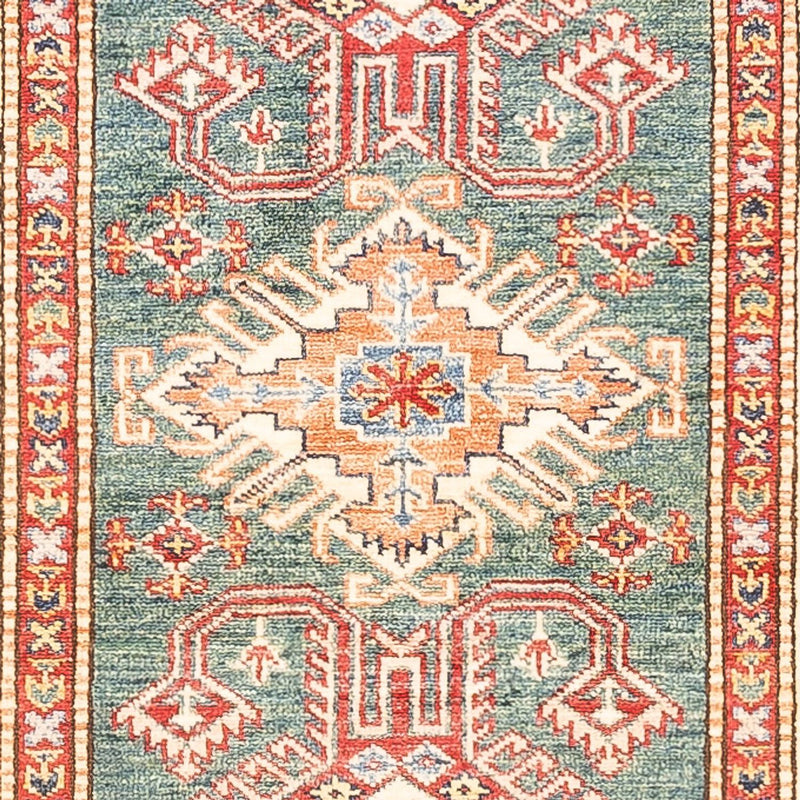 Tapis de couloir Tapis Ziegler - Kazak - 297 x 78 cm - vert