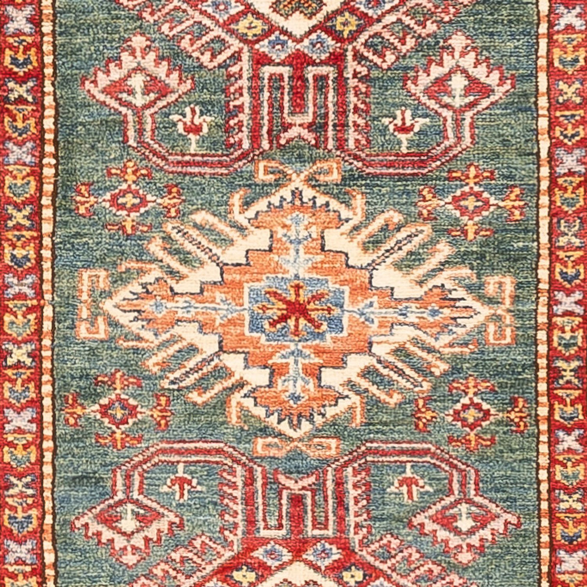 Tapis de couloir Tapis Ziegler - Kazak - 298 x 81 cm - vert