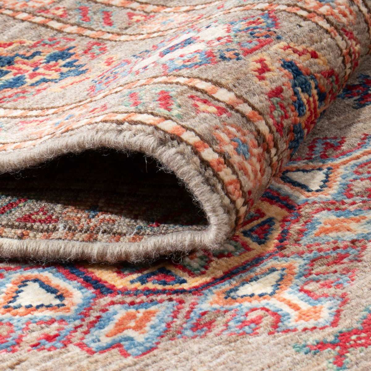 Tapis de couloir Tapis Ziegler - Kazak - 293 x 76 cm - beige foncé