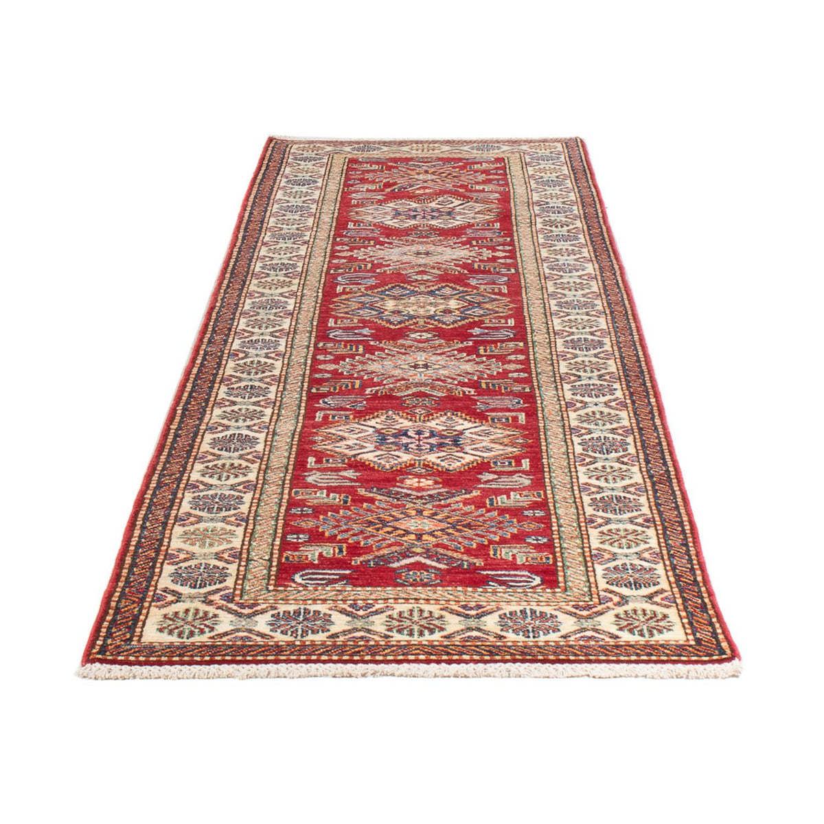 Tapis de couloir Tapis Ziegler - Kazak - 294 x 82 cm - rouge