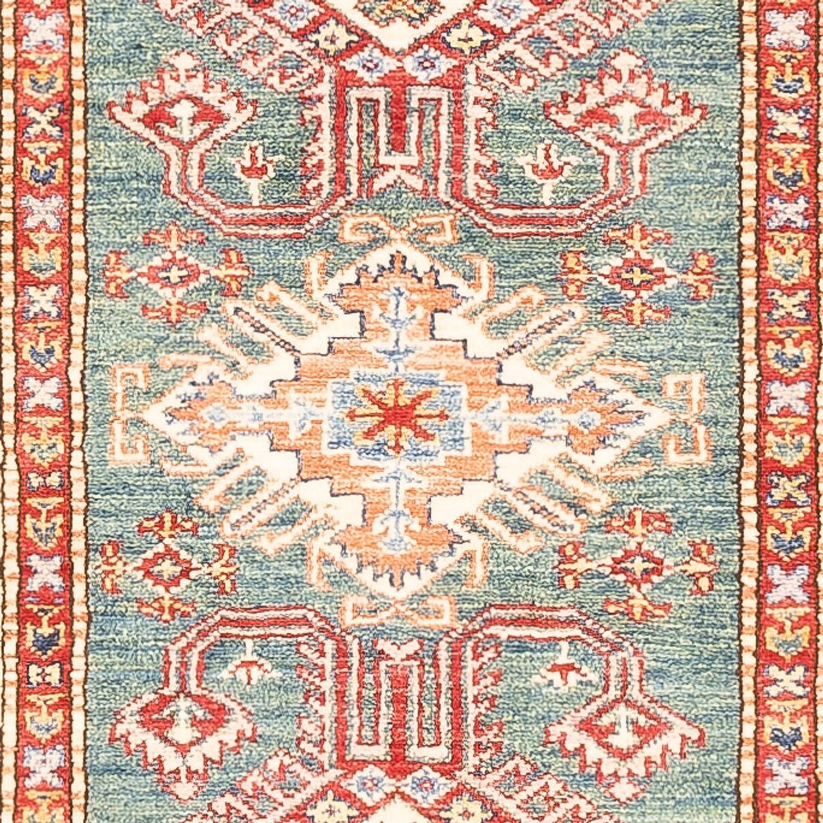 Tapis de couloir Tapis Ziegler - Kazak - 298 x 79 cm - vert