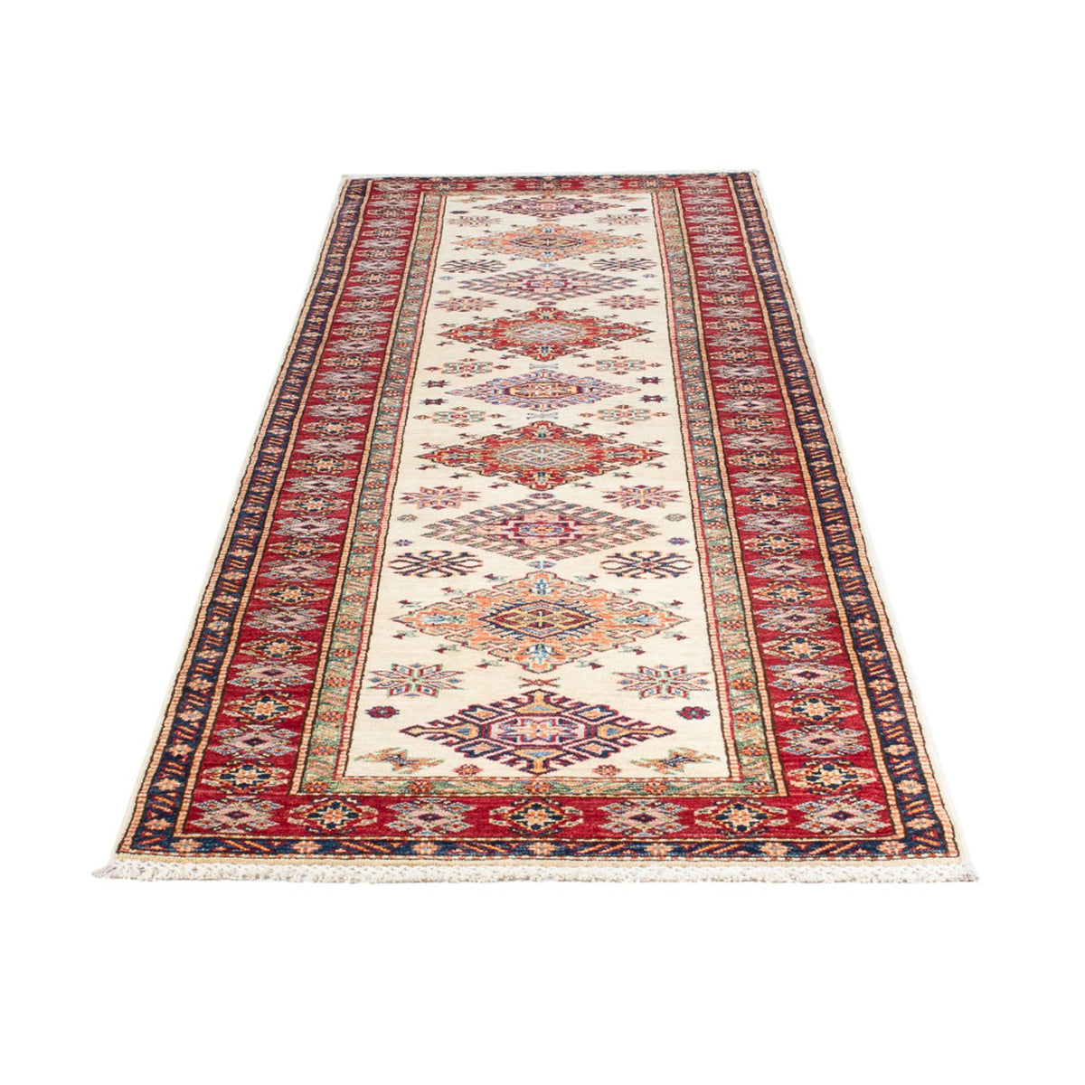 Tapis de couloir Tapis Ziegler - Kazak - 304 x 82 cm - beige