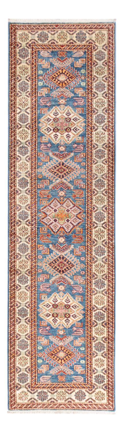 Tapis de couloir Tapis Ziegler - Kazak - 294 x 83 cm - bleu