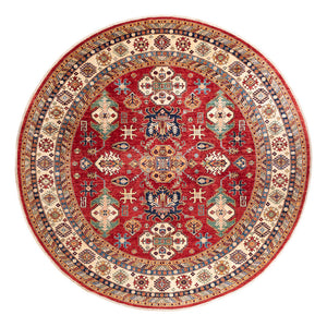 Tapis Ziegler - Kazak ronde  - 306 x 306 cm - multicolore