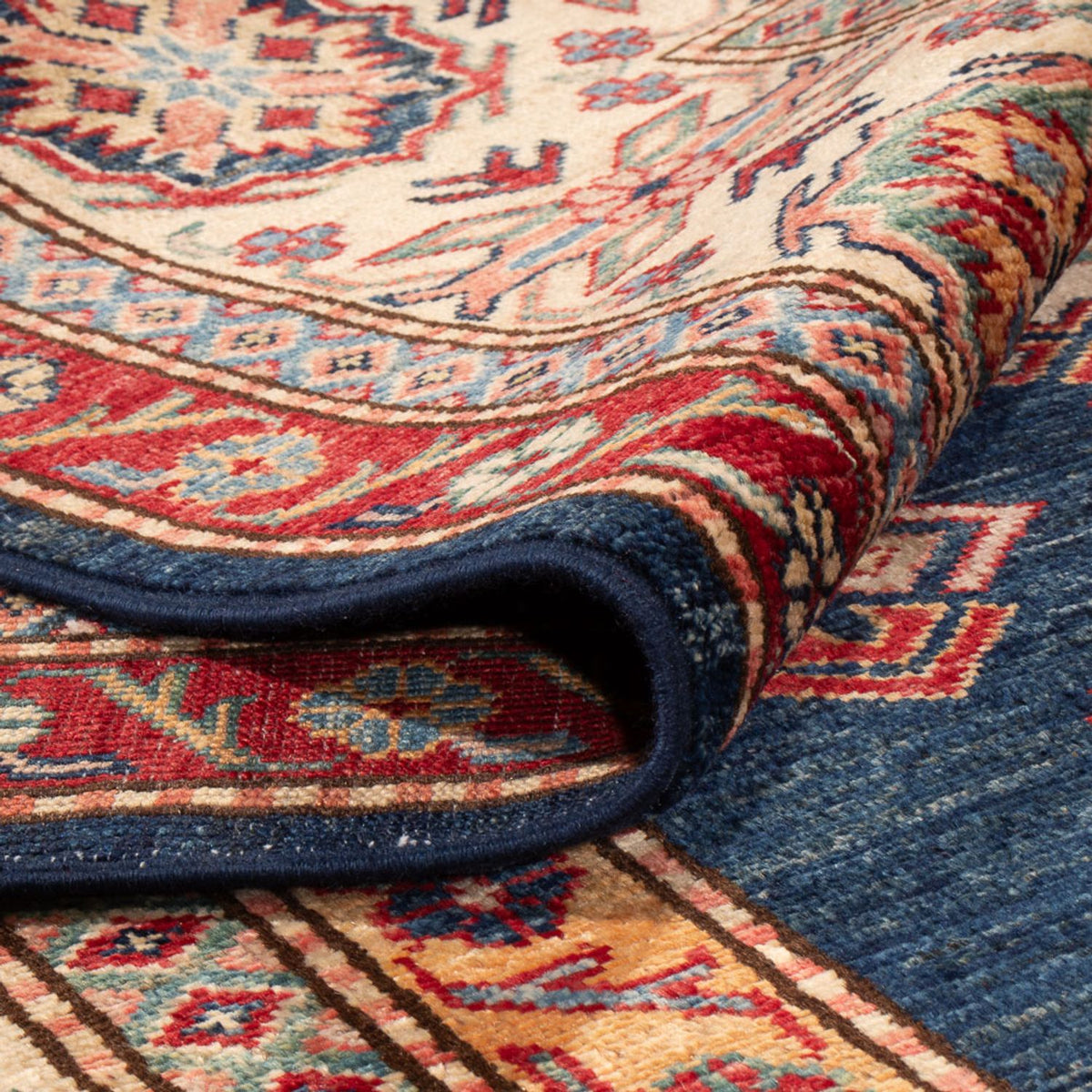 Tapis Ziegler - Kazak - 297 x 244 cm - bleu foncé