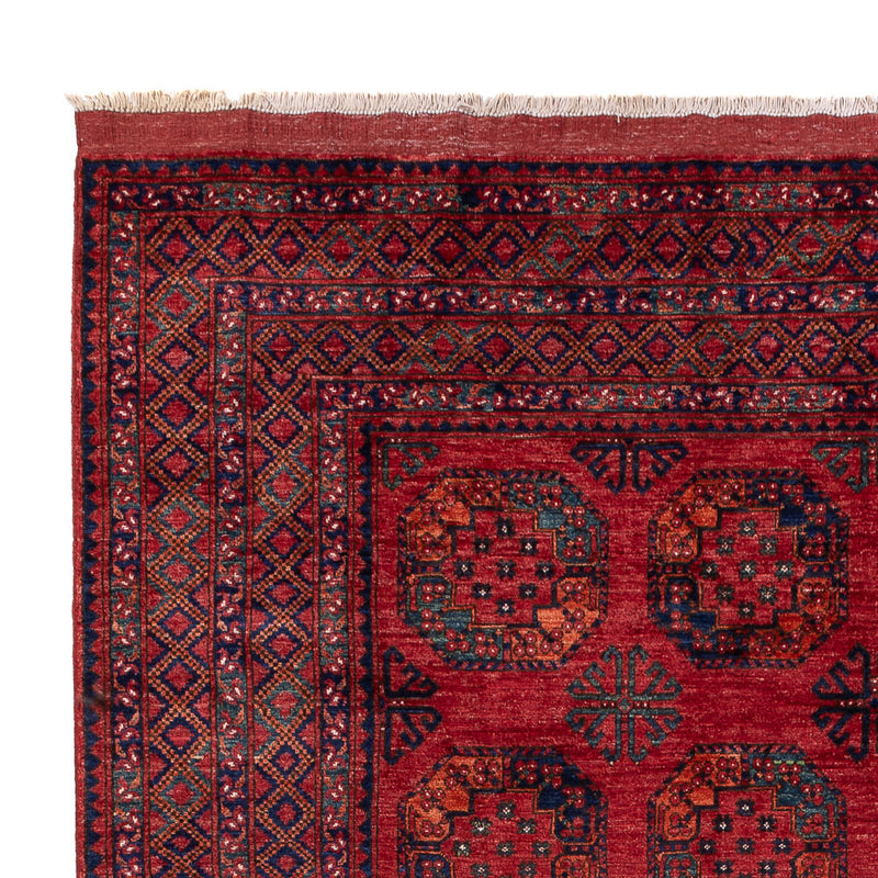 Tapis afghan - Kunduz - 306 x 255 cm - rouge