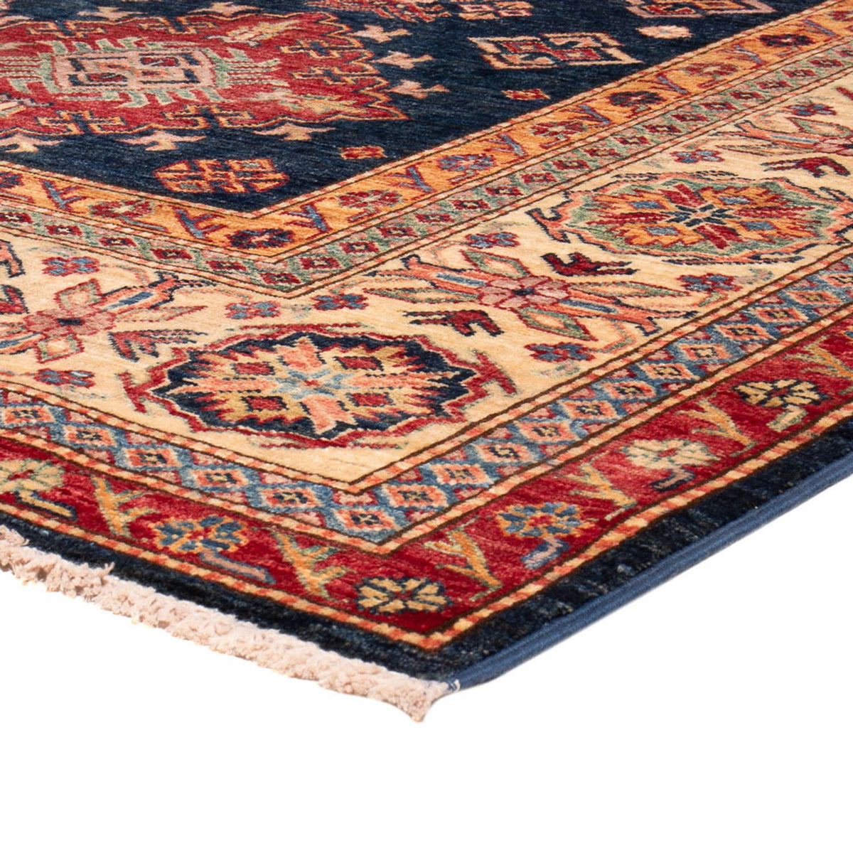 Tapis Ziegler - Kazak - 301 x 246 cm - bleu foncé