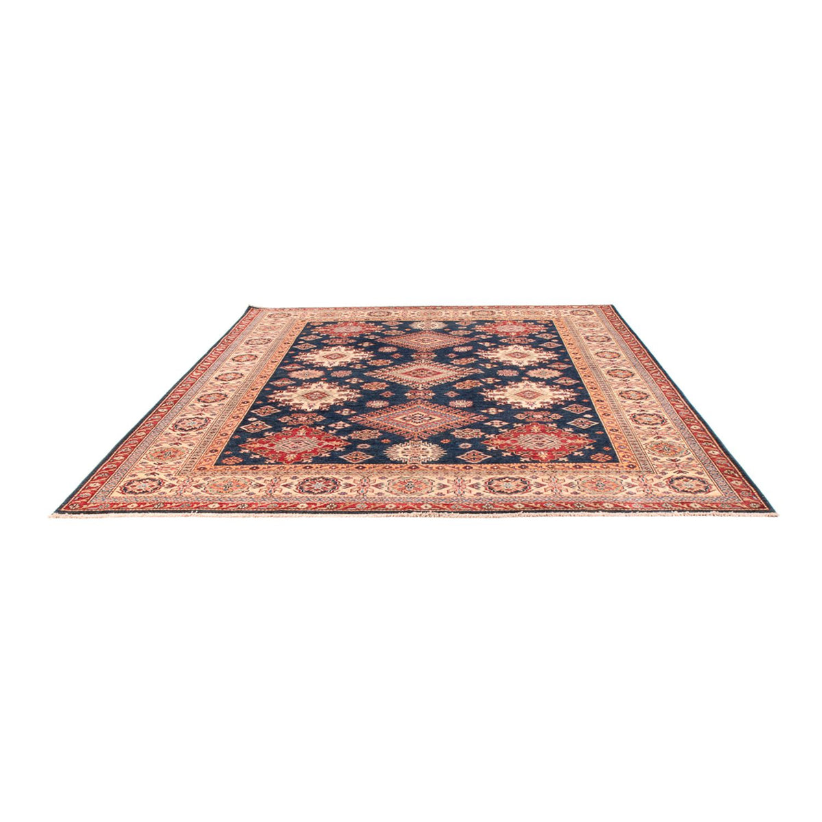 Tapis Ziegler - Kazak - 301 x 246 cm - bleu foncé