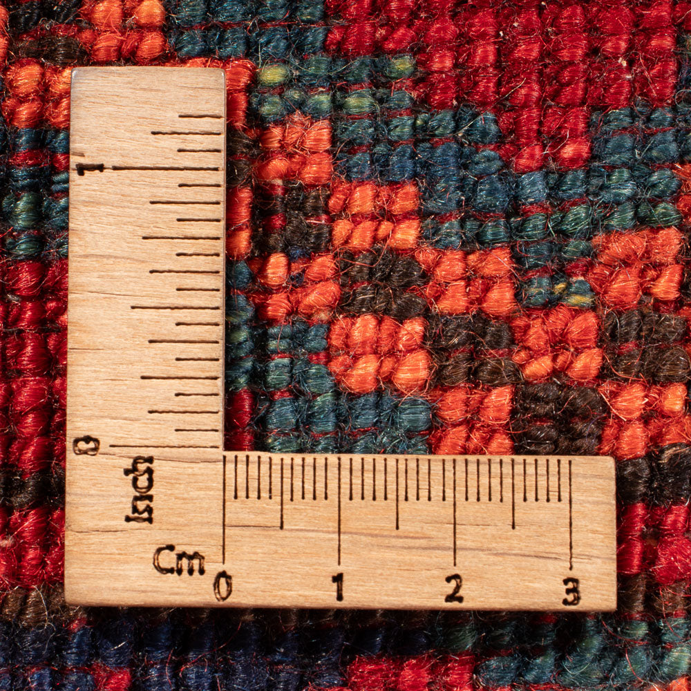 Tapis afghan - Kunduz - 199 x 149 cm - rouge