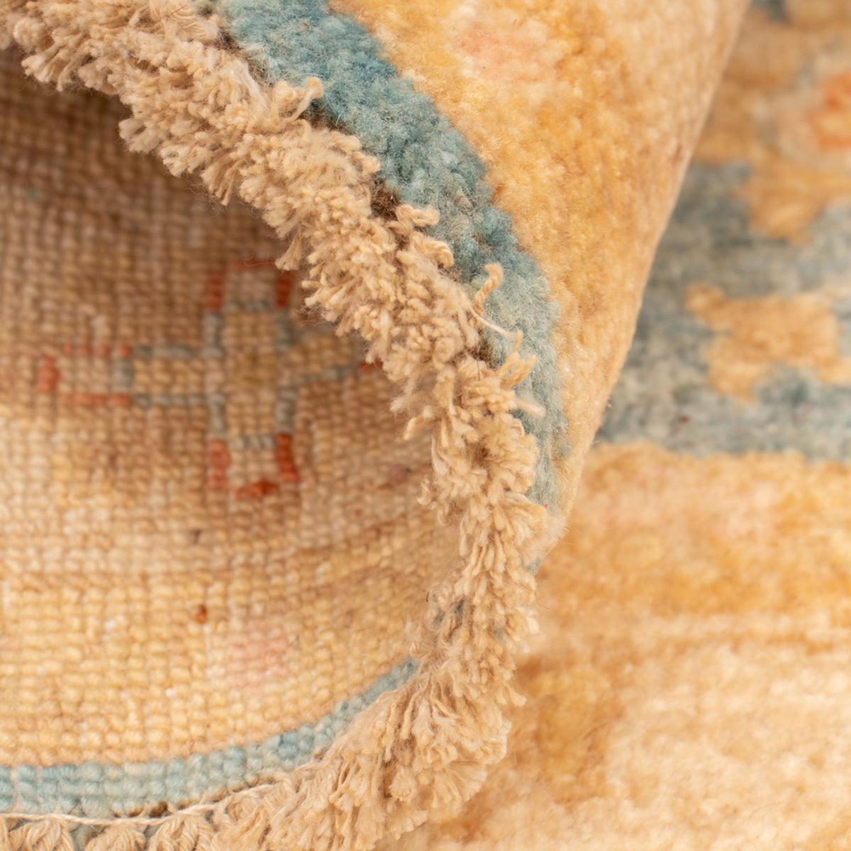 Tapis Ziegler ronde - 96 x 99 cm - bleu