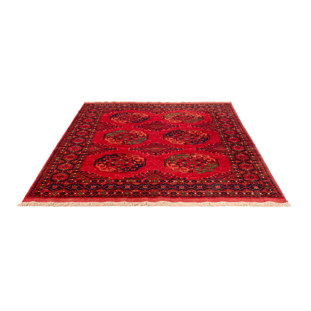 Tapis afghan - Kunduz - 200 x 155 cm - rouge