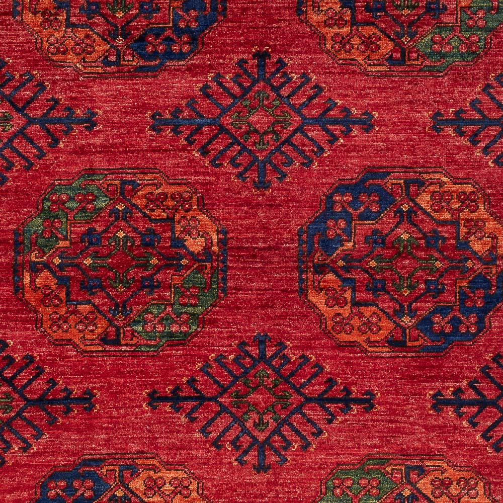 Tapis afghan - Kunduz - 204 x 151 cm - rouge