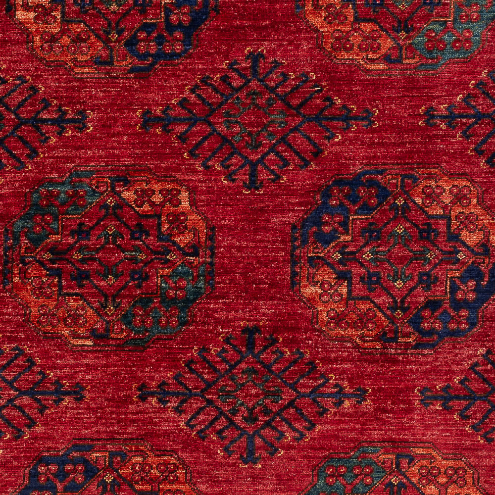 Tapis afghan - Kunduz - 200 x 155 cm - rouge
