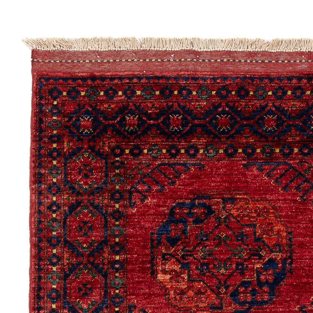 Tapis afghan - Kunduz - 200 x 155 cm - rouge
