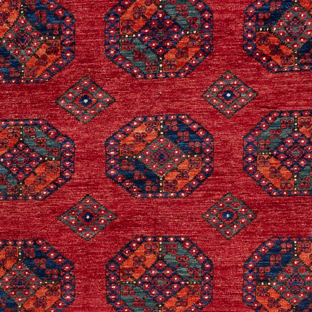 Tapis afghan - Kunduz - 297 x 207 cm - rouge