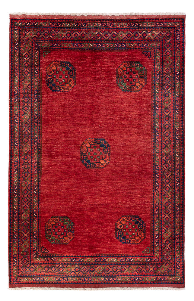Tapis afghan - Kunduz - 305 x 204 cm - rouge