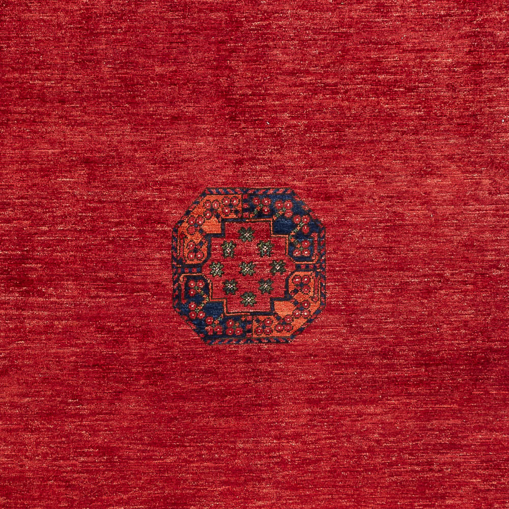 Tapis afghan - Kunduz - 305 x 204 cm - rouge