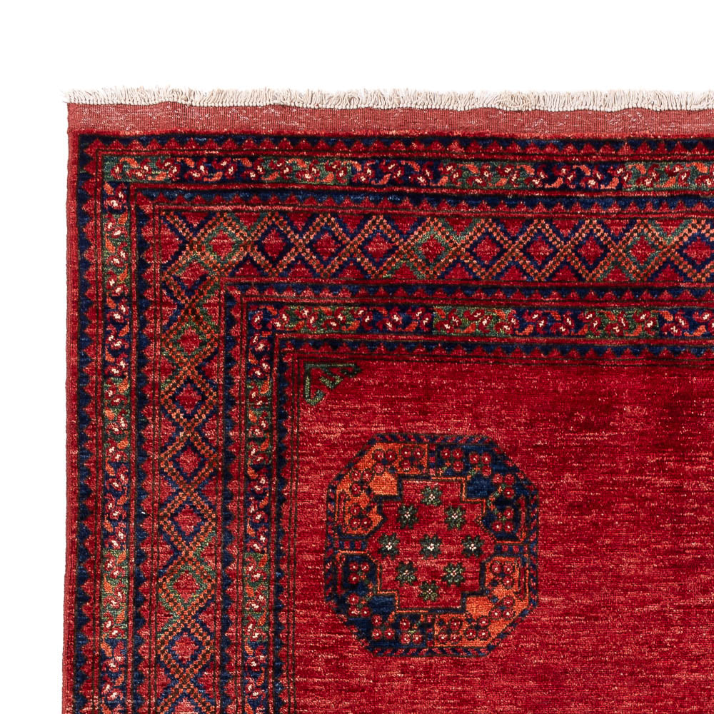 Tapis afghan - Kunduz - 305 x 204 cm - rouge
