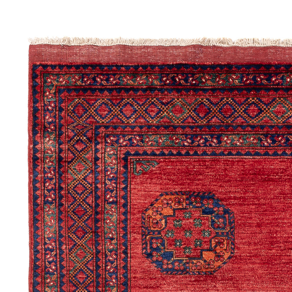 Tapis afghan - Kunduz - 302 x 203 cm - rouge