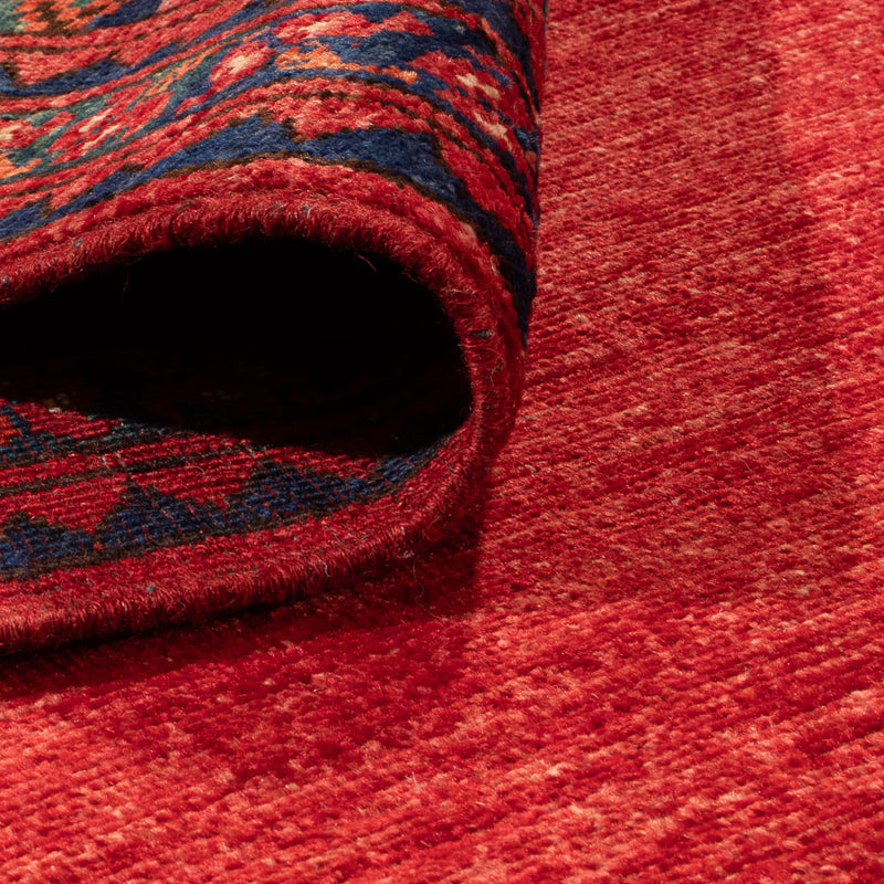 Tapis afghan - Kunduz - 302 x 203 cm - rouge