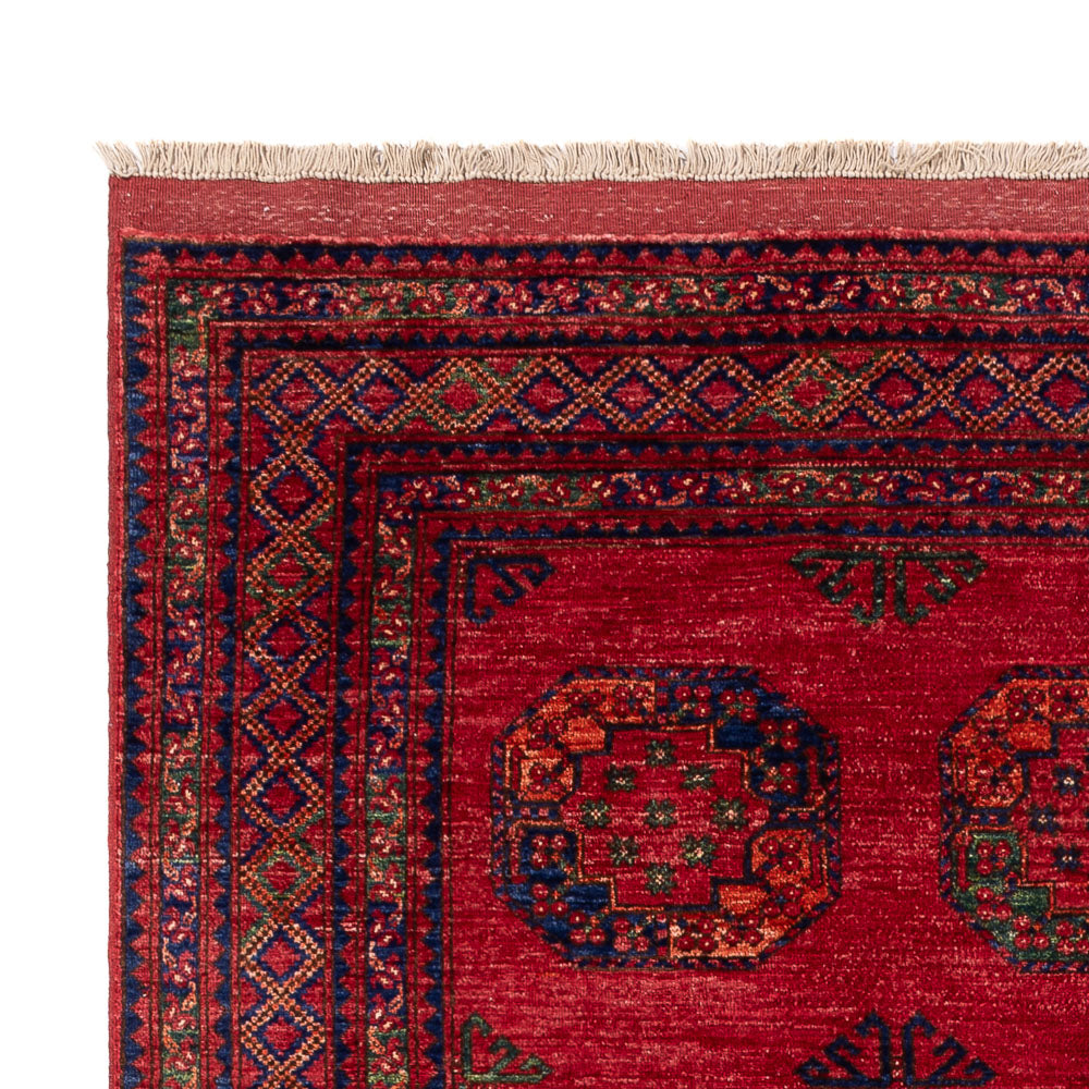 Tapis afghan - Kunduz - 298 x 201 cm - rouge