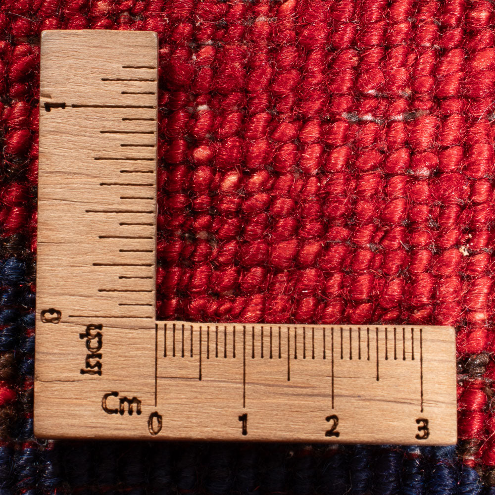 Tapis de couloir Tapis afghan - Kunduz - 305 x 82 cm - rouge