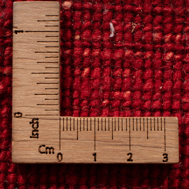 Tapis de couloir Tapis afghan - Kunduz - 237 x 83 cm - rouge