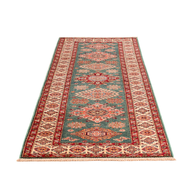 Tapis de couloir Tapis Ziegler - Kazak - 247 x 75 cm - bleu foncé