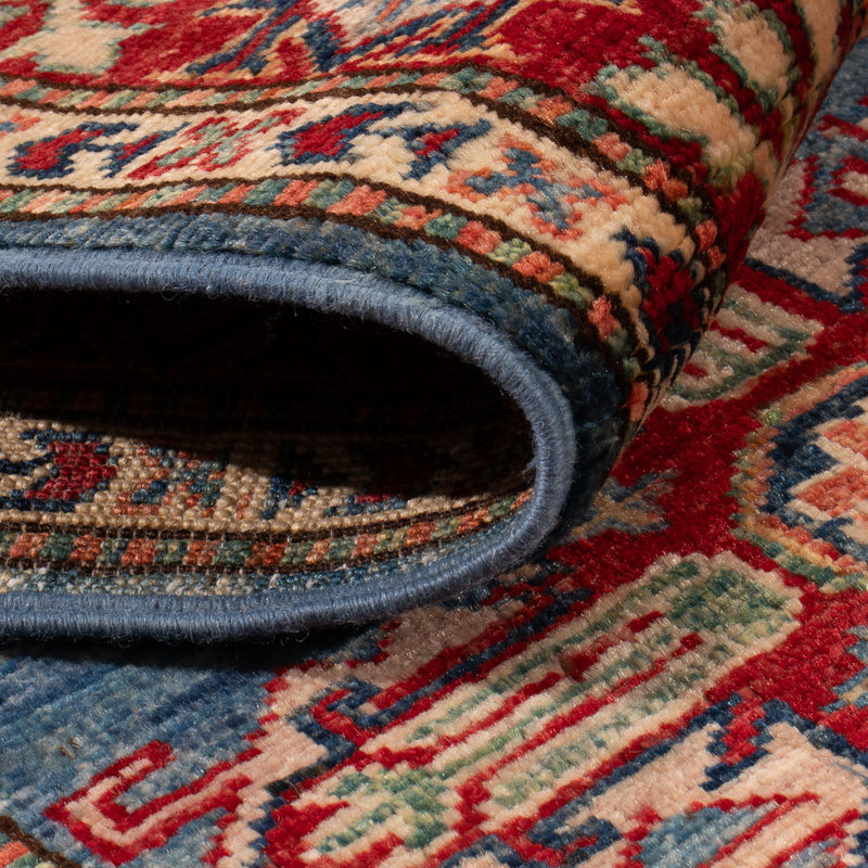 Tapis de couloir Tapis Ziegler - Kazak - 242 x 73 cm - bleu