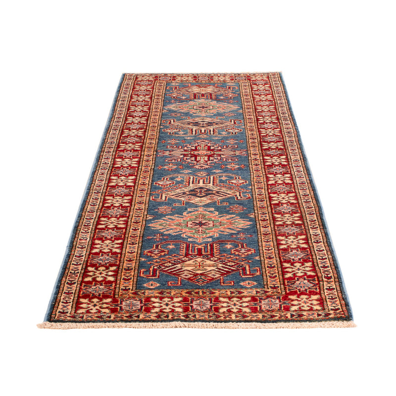 Tapis de couloir Tapis Ziegler - Kazak - 242 x 73 cm - bleu