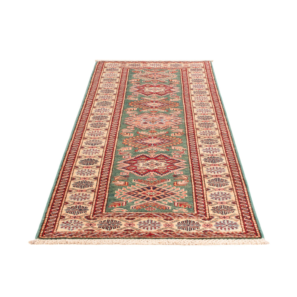 Tapis de couloir Tapis Ziegler - Kazak - 248 x 73 cm - vert foncé