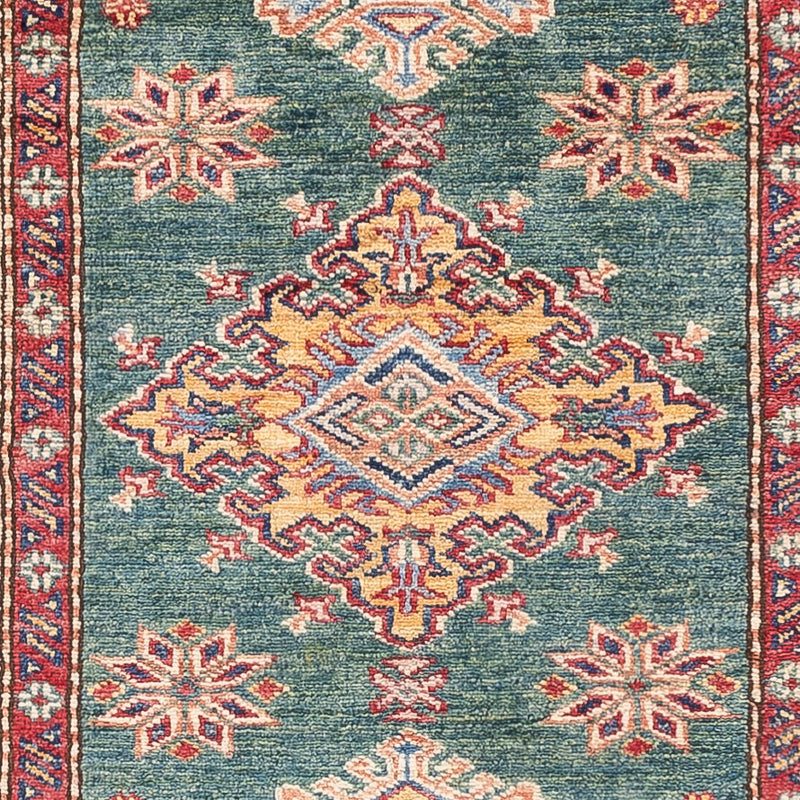 Tapis de couloir Tapis Ziegler - Kazak - 242 x 78 cm - vert