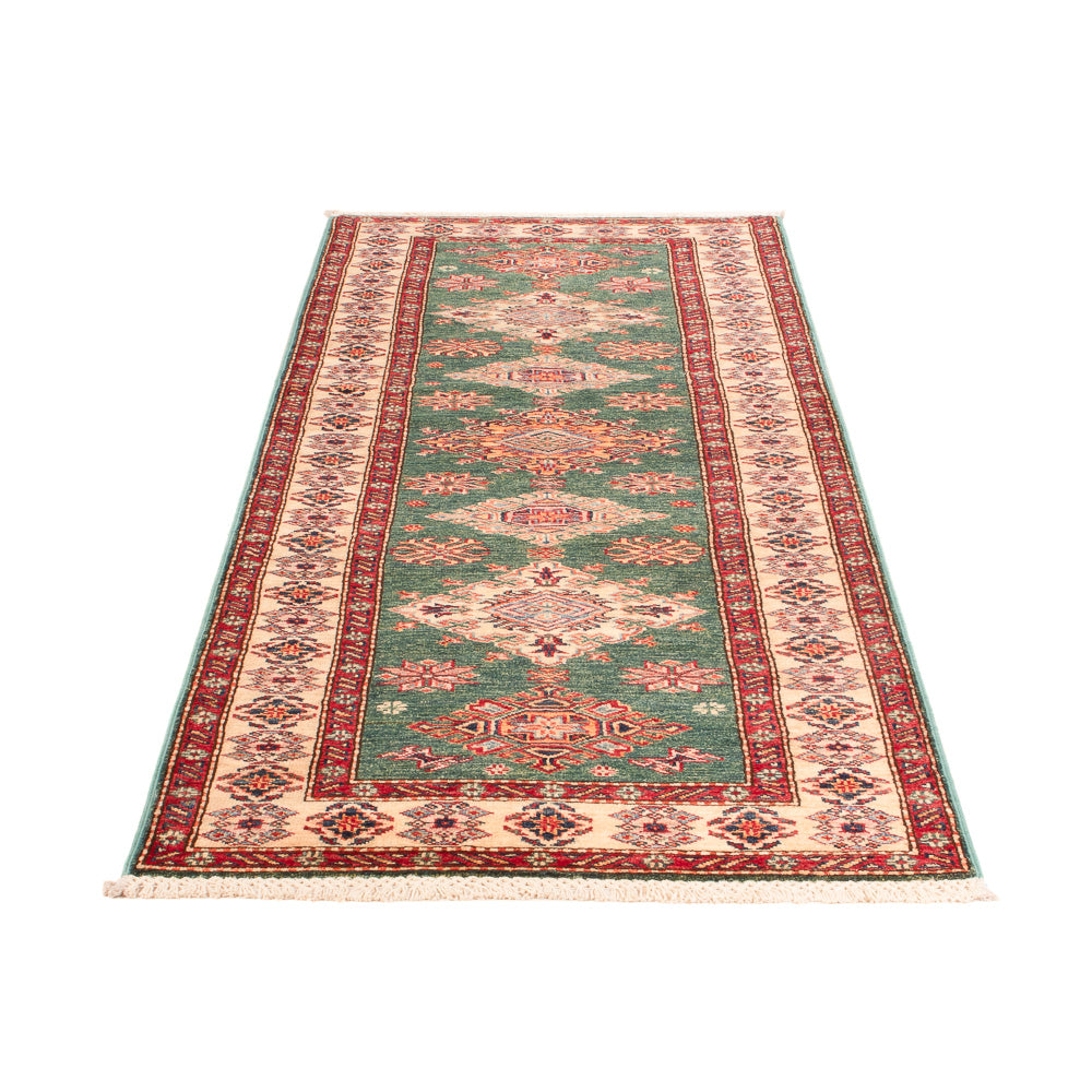 Tapis de couloir Tapis Ziegler - Kazak - 242 x 78 cm - vert