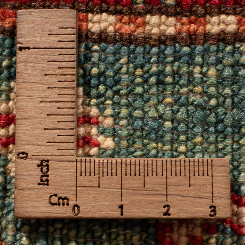 Tapis de couloir Tapis Ziegler - Kazak - 242 x 78 cm - vert