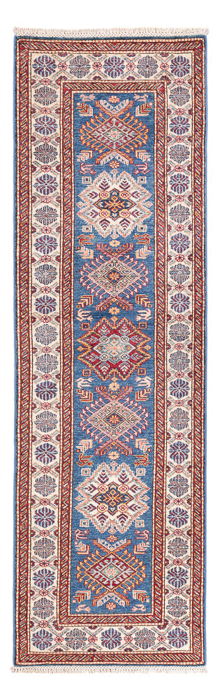Tapis de couloir Tapis Ziegler - Kazak - 247 x 73 cm - bleu