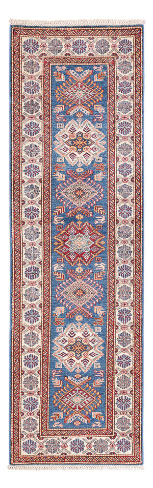 Tapis de couloir Tapis Ziegler - Kazak - 247 x 73 cm - bleu